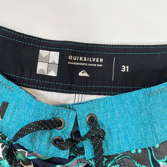 Quicksilver High Line Board Short 31 NWOT. Dry flight Water Repellent Fabric - Picture 6 of 13